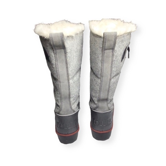 Sorel Tivoli High II Shearling Snow Boot NL2330-089 in Grey Suede Size 6. - Picture 5 of 13